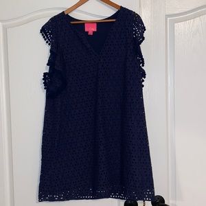 Lilly Pulitzer Navy Eyelet Dress
